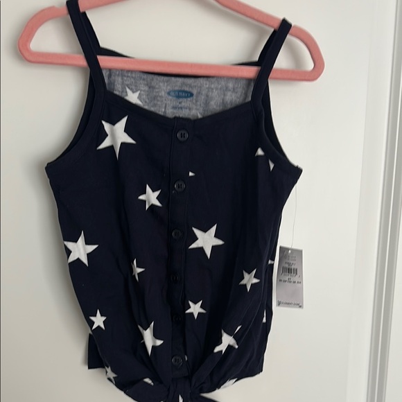 Old Navy Star Print Button-Up Tank Top - Picture 1 of 1